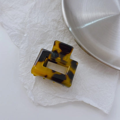 Retro Tortoiseshell Mini Square Hair Clip