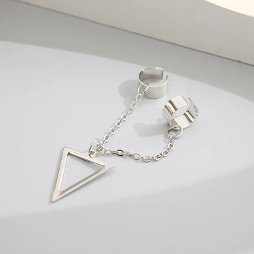 Retro Triangle Alloy Plating No Inlaid Earrings