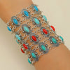 Retro Turquoise Bracelet Zinc Alloy Electroplated For Women And Unisex