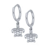 Retro Turtle Animal Ear Buckle Earrings For Women With Silver Needle And Copper Electroplated Fashion Jewelry