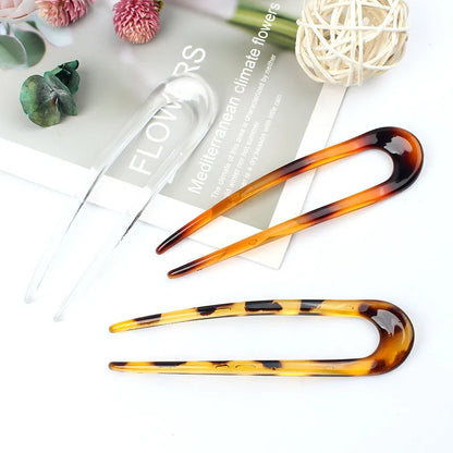 Retro U Shape Pc Hair Clip 1 Piece