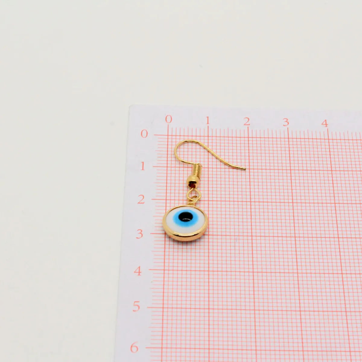 Retro White Blue Devil's Eyes Ear Hooks Wholesale Gooddiy