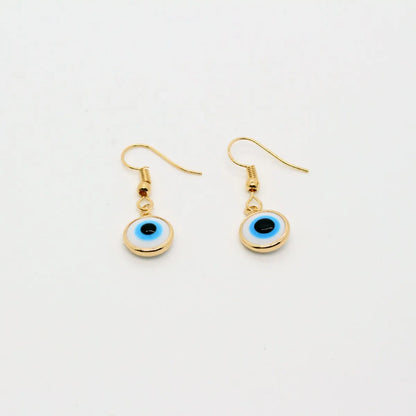 Retro White Blue Devil's Eyes Ear Hooks Wholesale Gooddiy