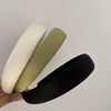 Retro Wide Brim Sponge Hairband Cloth And Sponge Headband Simple All Match Hair Accessory For Washing Face