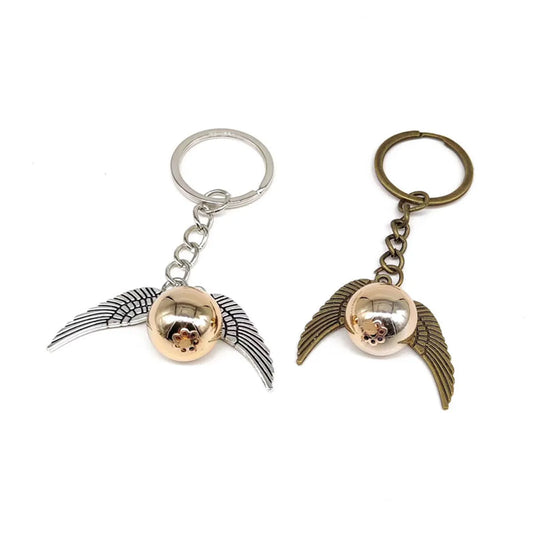 Retro Wings Alloy Plating Gold Plated Silver Plated Bag Pendant Keychain