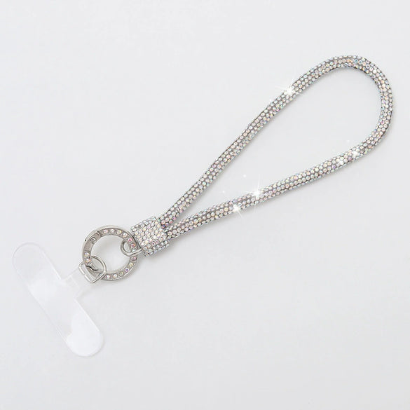 Rhinestone Crossbody Bag Keychain Mobile Phone Pendant Mobile Phone Lanyard Light Luxury Semimanual