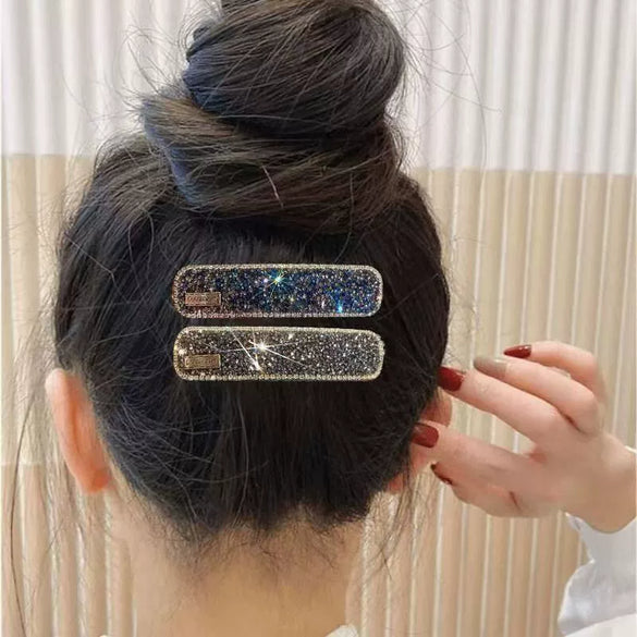 Rhinestone Handmade Geometric Fashion Women's Bb Hair Clip Hair Accessory