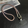 Rhinestone Mobile Phone Lanyard With Love Pattern And Crossbody Chain In Light Luxury Highend Style