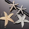 Rhinestone Starfish Hair Clips For Women Fashionable Side Bangs Pins Sparkling Animal Hair Accessories
