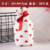 Ribbon Drawstring Gift Bag For Christmas And New Year Packaging Candy Paper Bag Biscuit Bundle Pocket Made Of Pe With Gravure Printing Craft For Casual Use