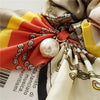 Ribbon Hair Ring Pearl Waist Tie Cloth Ring Large Bowel Rabbit Ear Style High Elasticity Seiko Fabric