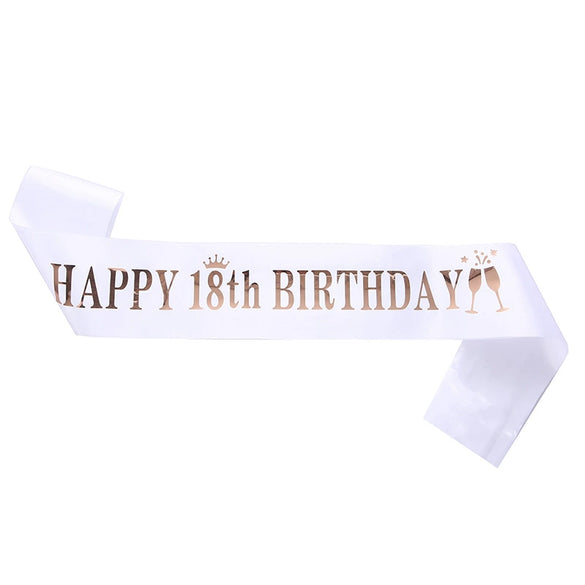 Ribbon Shoulder Strap Belt Sardine Material Printing Process For Birthday Party