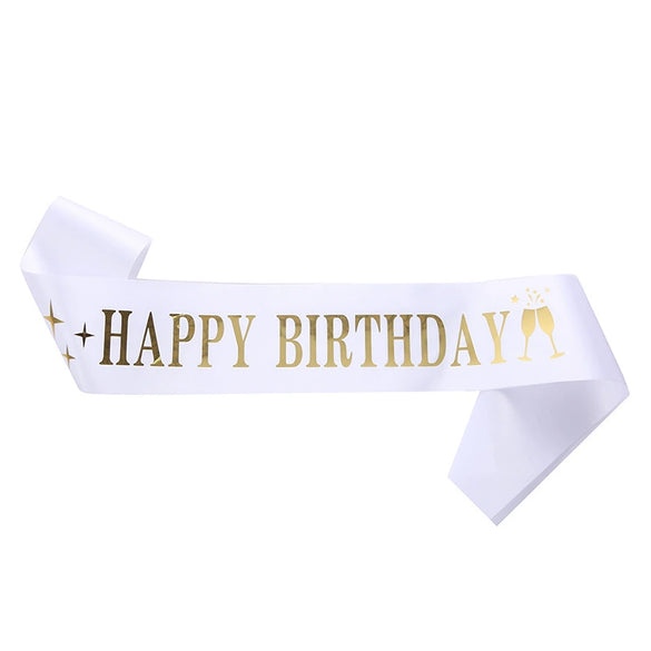 Ribbon Shoulder Strap Belt Sardine Material Printing Process For Birthday Party