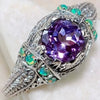 Ring Alloy Geometric Electroplating Versatile Style