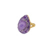 Ring Artificial Crystal Geometric Minimalist Electroplating Jewelry Accessories