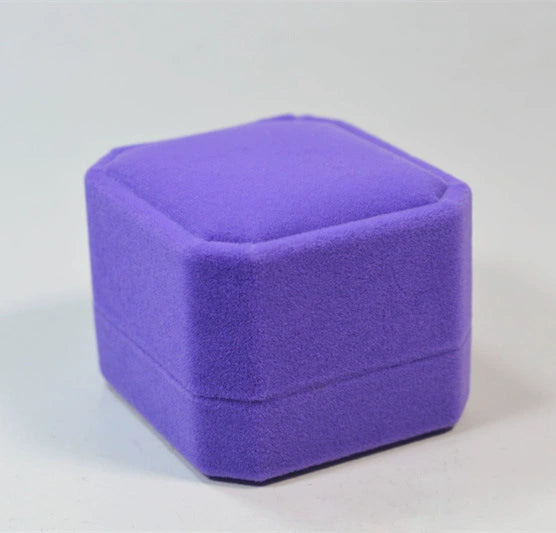 Ring Box Flocking Plastic Universal For Rings Earrings Highgrade