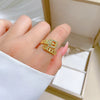Ring Brass Cartoon Crown Style Electroplated