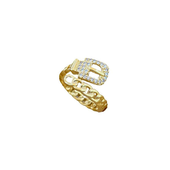 Ring Brass Cartoon Crown Style Electroplated
