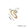 Ring Brass Geometric Crown Cartoon Style Real Gold Electroplated