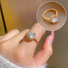 Ring Brass Geometric Crown Cartoon Style Real Gold Electroplated