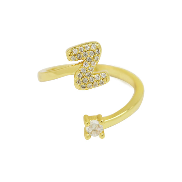 Ring Copper Electroplating Letters Numbers Text Style