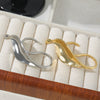 Ring Copper Golden Leaf Shape Electroplating Unisex Women's