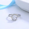 Ring Copper Inlaid Zircon Geometric Light Luxury Style Cube Sugar Design