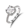 Ring Copper Inlaid Zircon Geometric Light Luxury Style Cube Sugar Design