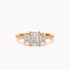 Ring Copper Zircon Geometric Light Luxury Women's Fashion Jewelry