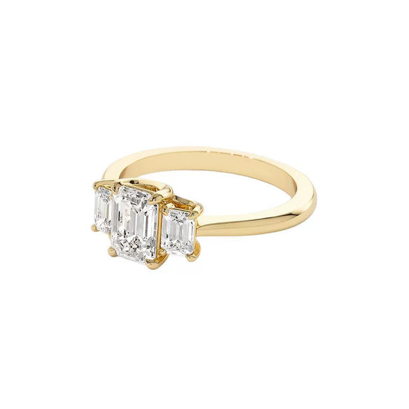 Ring Copper Zircon Geometric Light Luxury Women's Fashion Jewelry