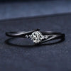 Ring Copper Zirconia Geometric Style Swing Arm Design For Women