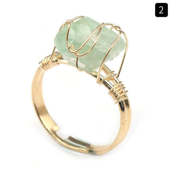 Ring Crystal Agate Natural Amethyst Citrine Grinding And Polishing