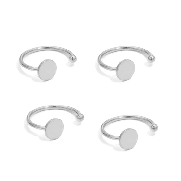 Ring Holder Stainless Steel Round Electroplated