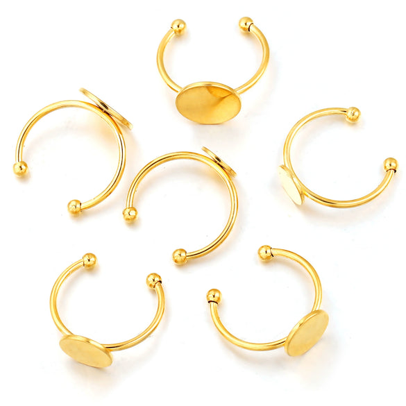 Ring Holder Stainless Steel Round Electroplated