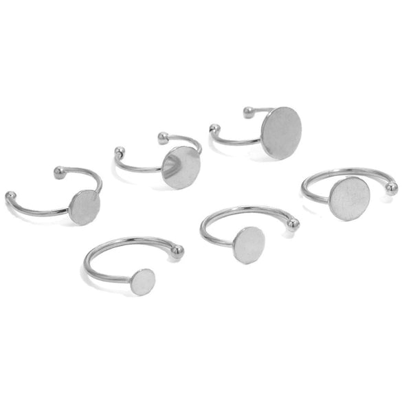Ring Holder Stainless Steel Round Electroplated