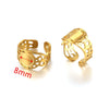 Ring Holder Stainless Steel Round Titanium Steel 18K Gold Plated Electroplating Jewelry Blank Tray