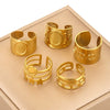 Ring Holder Stainless Steel Round Titanium Steel 18K Gold Plated Electroplating Jewelry Blank Tray