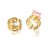Ring Holder Stainless Steel Round Titanium Steel 18K Gold Plated Electroplating Jewelry Blank Tray