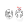 Ring Holder Stainless Steel Round Titanium Steel 18K Gold Plated Electroplating Jewelry Blank Tray