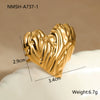 Ring Imitation Pearl Inlaid Titanium Steel Stainless Steel 18K Gold Plated Bow Design Light Luxury Style