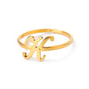 Ring Jewelry Stainless Steel Letter Pattern Electroplating Creative Fashion