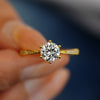 Ring S925 Silver Geometric Moissanite Set With Diamonds