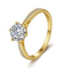 Ring S925 Silver Geometric Moissanite Set With Diamonds