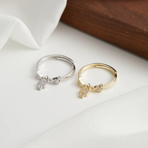 Ring S925 Sterling Silver Cross Electroplating