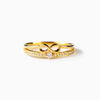 Ring S925 Sterling Silver Double Layer Geometric Electroplated Women's