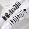 Ring Set Geometric Spiral Cross Alloy Electroplating Style Simple Unisex