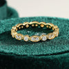 Ring Set Moissanite 925 Silver Geometric 18K Gold Plated For Women