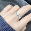 Ring 925 Silver Natural Freshwater Pearl Geometric Women's Fashion Sweet Open