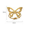 Ring Stainless Steel Butterfly Heartshaped Geometric Electroplating Unisex