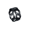 Ring Stainless Steel Chain Shape Geometric Punk Style Electroplated Unisex